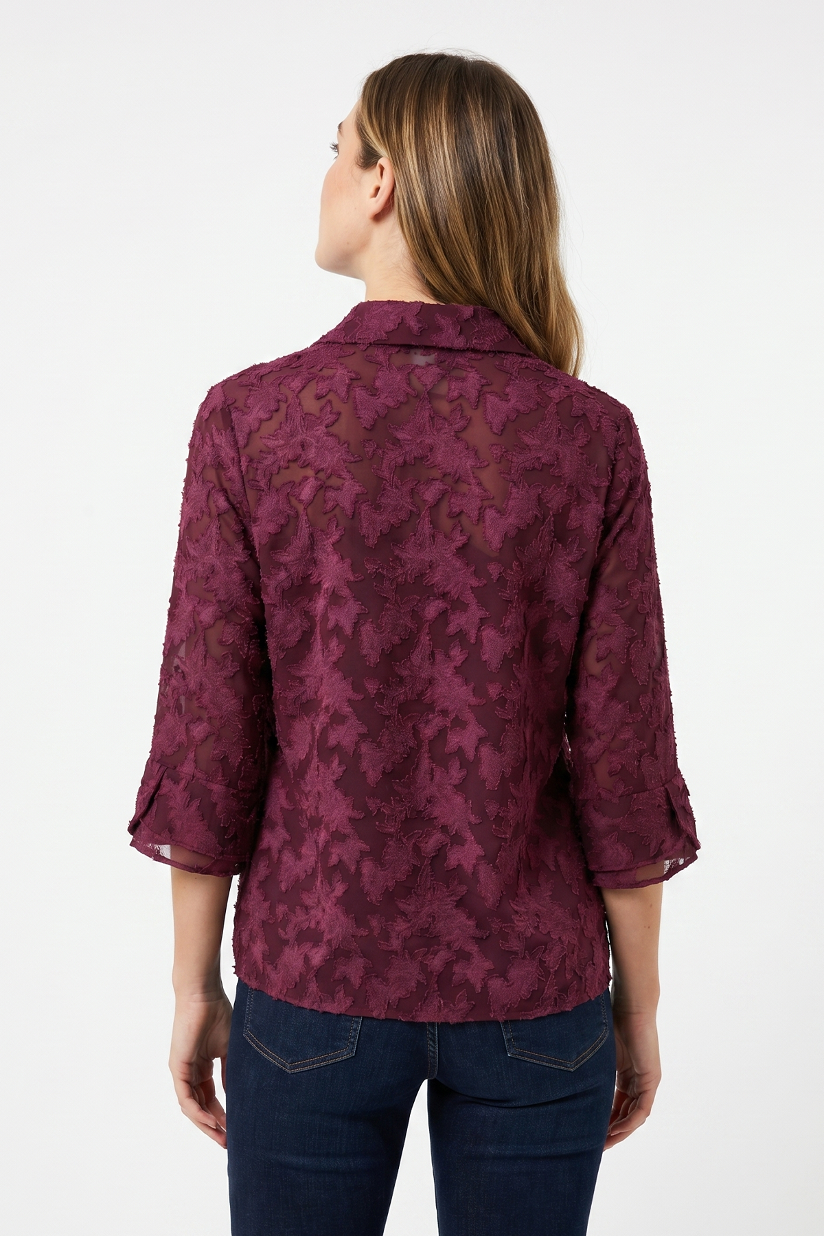Blusa Vinotinto en Poliéster para Mujer