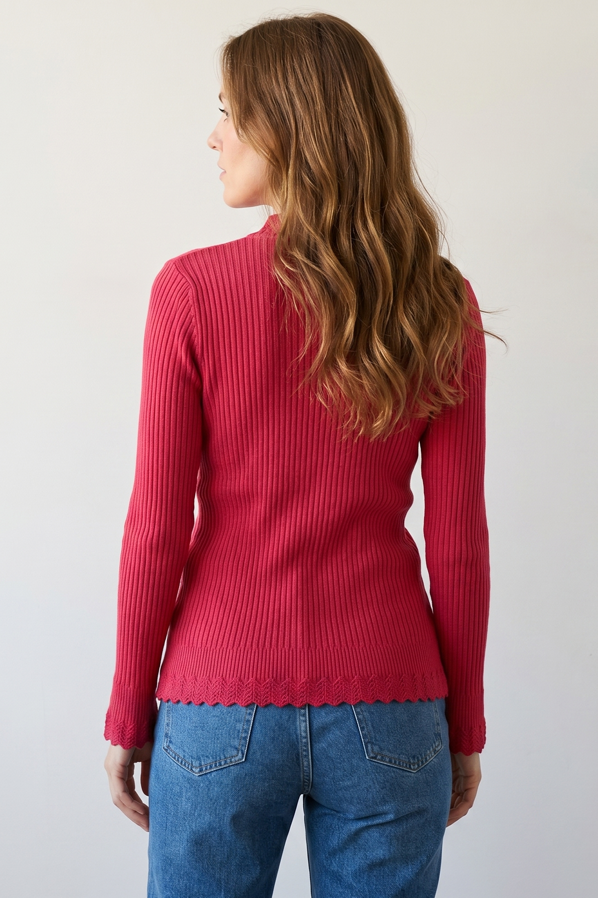 Buzo Rojo en Acrílico para Mujer