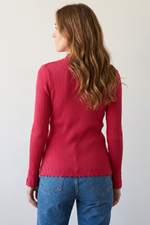 Buzo Rojo en Acrílico para Mujer