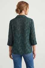 Blusa Verde en Poliéster para Mujer