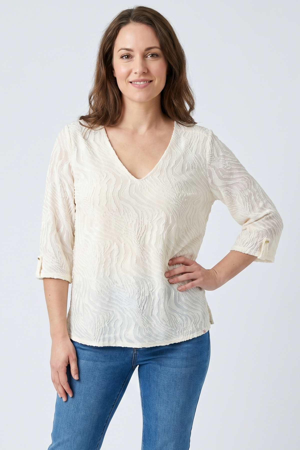 Blusa en Licra Crudo para Mujer