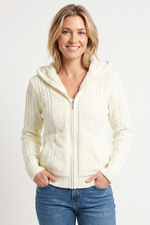 Sweater con Tejido en Acrílico Crudo para Mujer