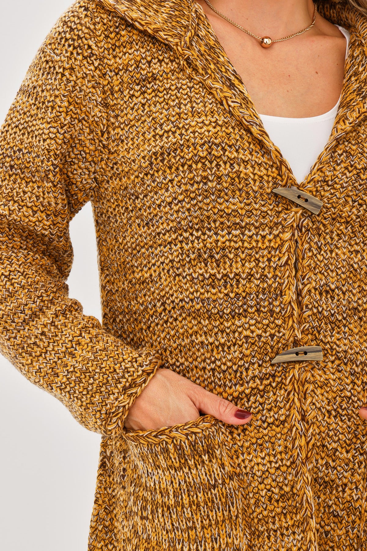 Suéter Matizado Cacho Mostaza