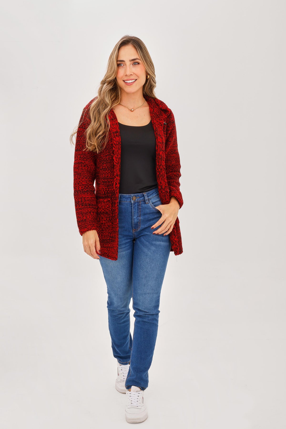 Suéter Matizado Cacho Rojo