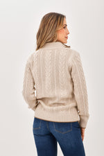 Chaqueta Trenza Beige