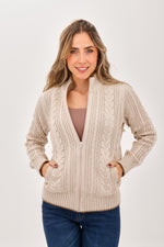 Chaqueta Trenza Beige