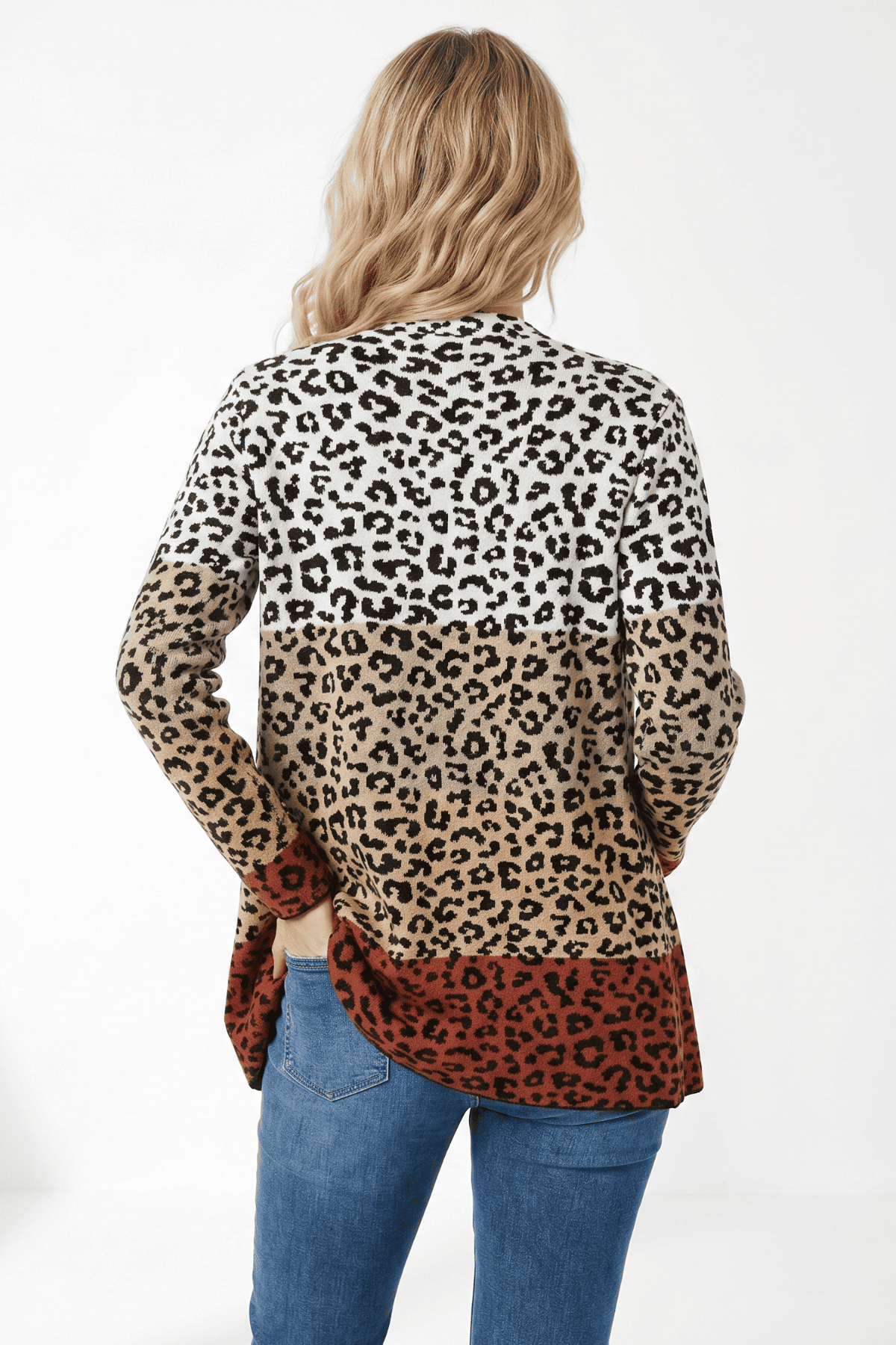 Sweater en tejido artesanal para mujer naranja
