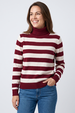 Camiseta en Acrilico Vinotinto para Mujer