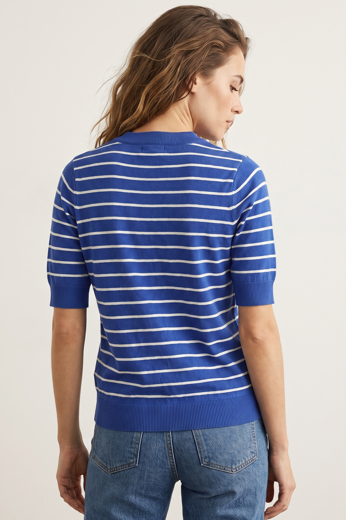 Camiseta en Acrilico Azul Navy para Mujer