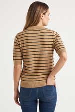 Camiseta en Acrilico Camel para Mujer