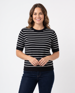Camiseta en Acrilico Negro para Mujer
