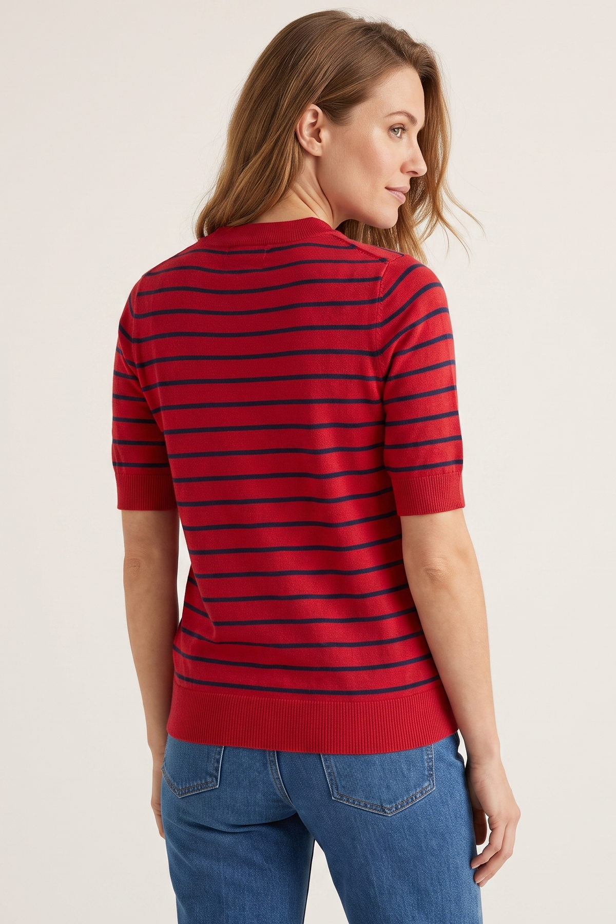 Camiseta en Acrilico Rojo para Mujer