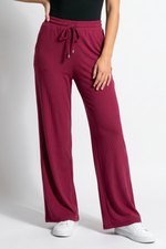 Pantalón en Licra Rib Vinotinto para Mujer