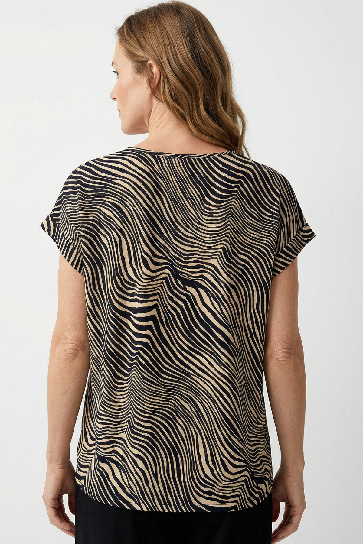 Blusa en rayón para mujer azul