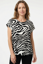 Blusa en rayón para mujer negro
