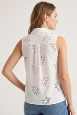 Blusa en Algodón Blanca para Mujer