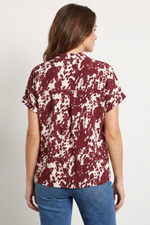 Blusa en Rayón Vinotinto para Mujer