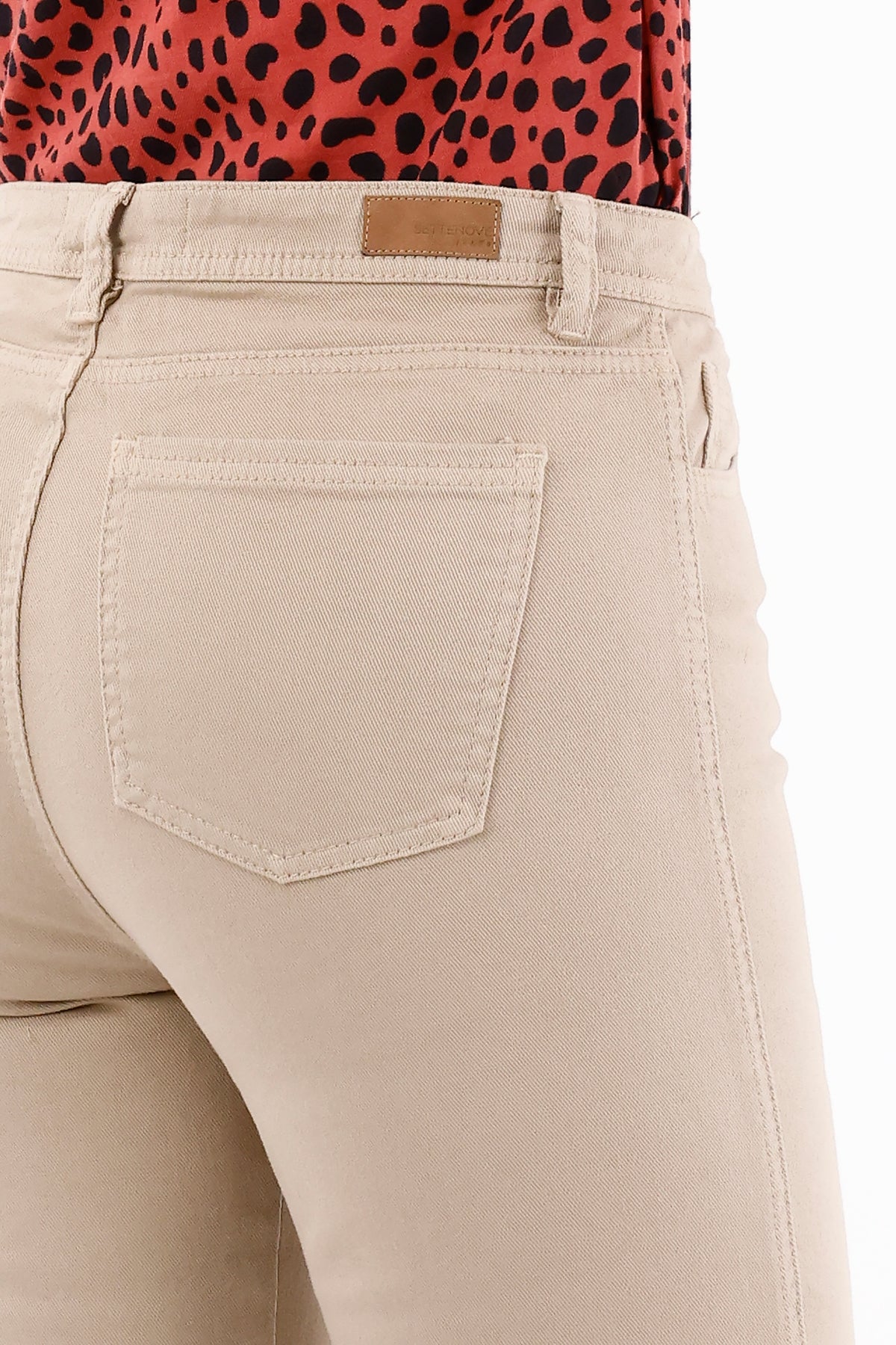 Jean Clásico Tobillero Taupe Para Mujer