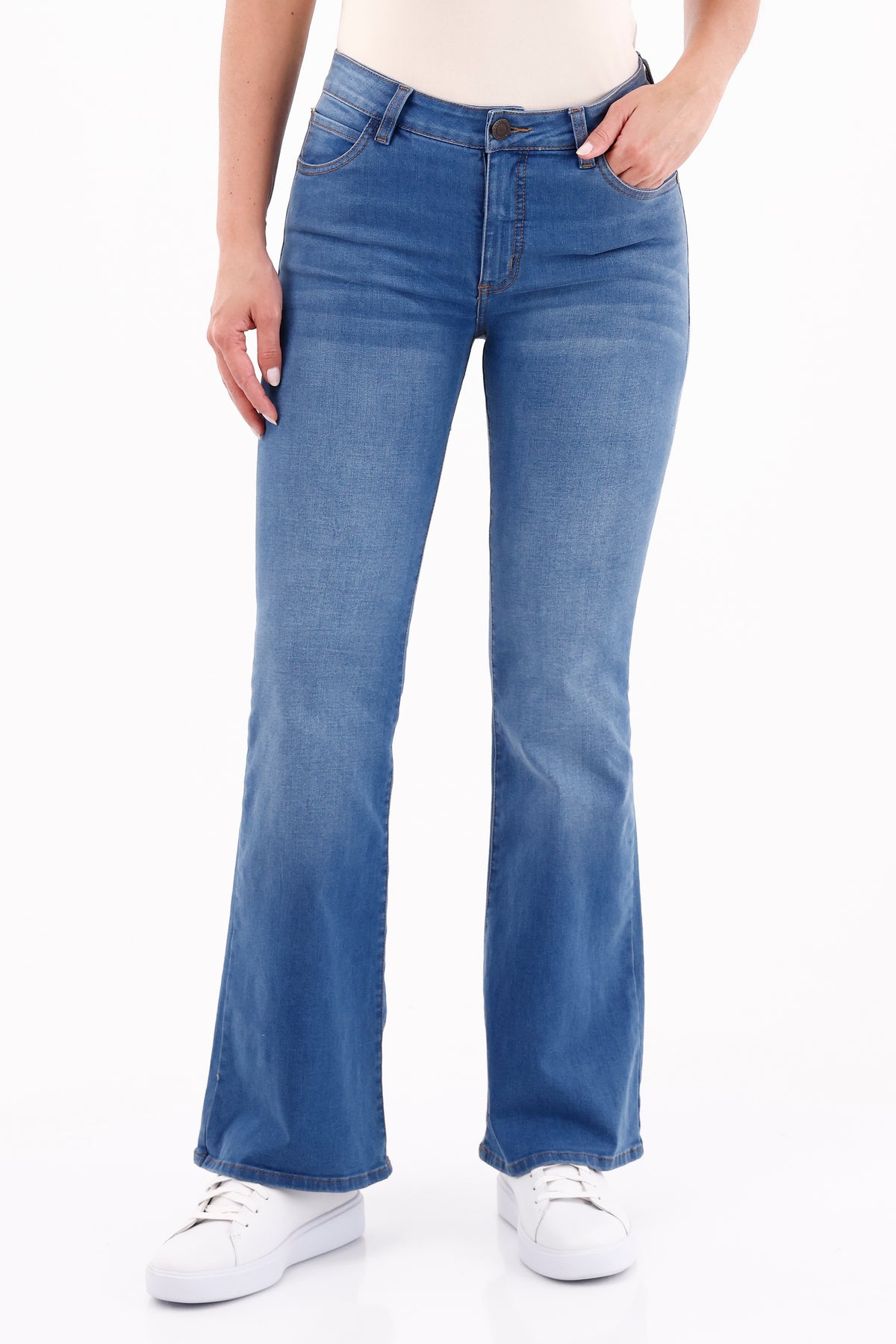 Jean Bota Campana Bigote Azul Medio Para Mujer