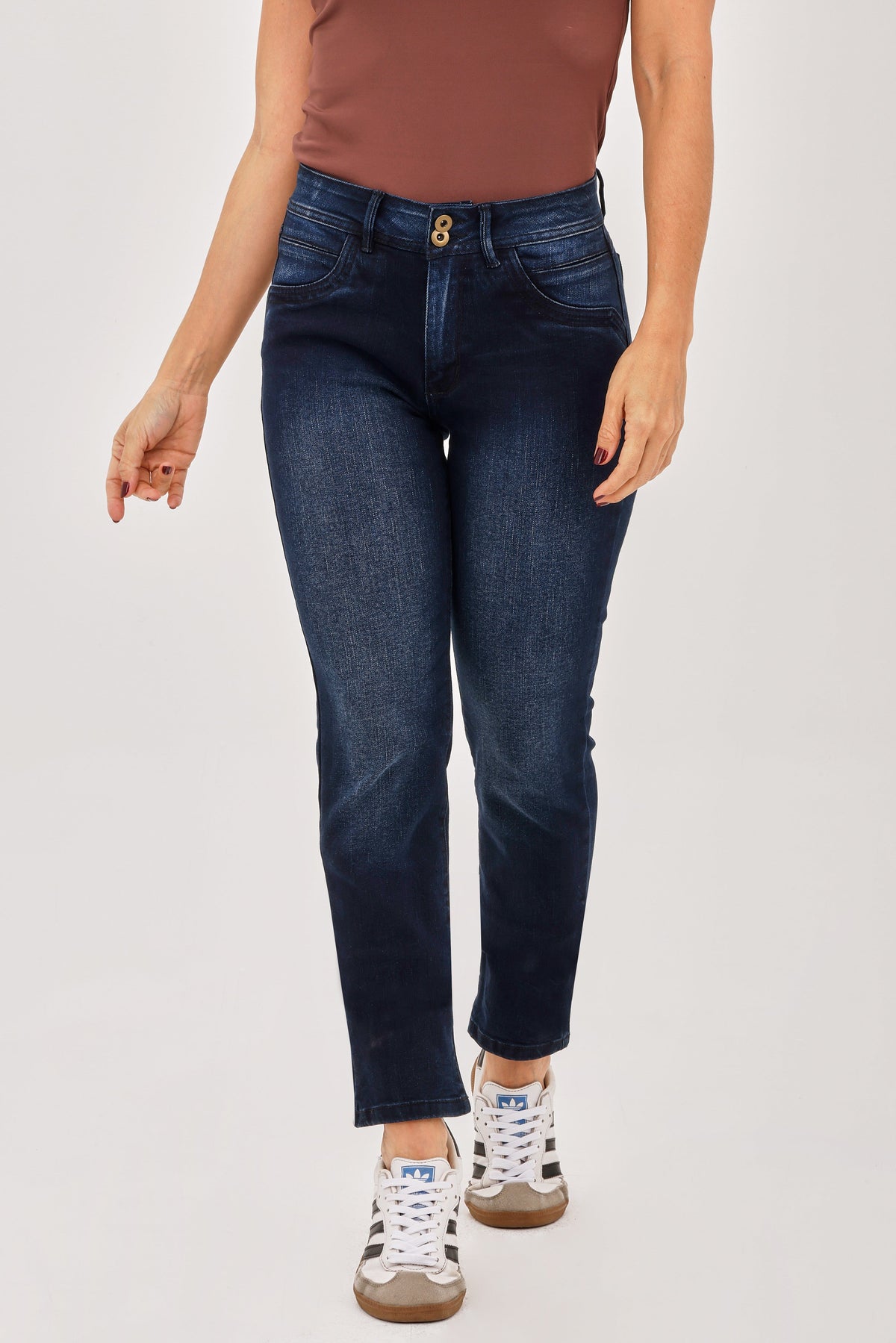 Jean Proceso Charretera Atrás Azul Oscuro