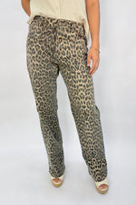 Jean Animal Print Pardo Café