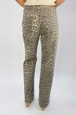 Jean Animal Print Pardo Café