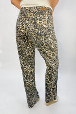 Jean Animal Print Tigre Camel