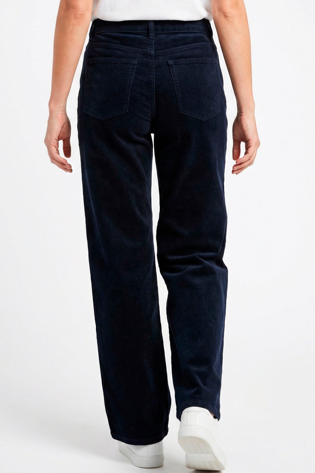 Jean en gamuza para mujer azul oscuro