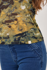 Camiseta Manga Corta Cuello Alto Malla Pistacho