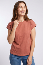 Camiseta Terracota en Jersey para Mujer