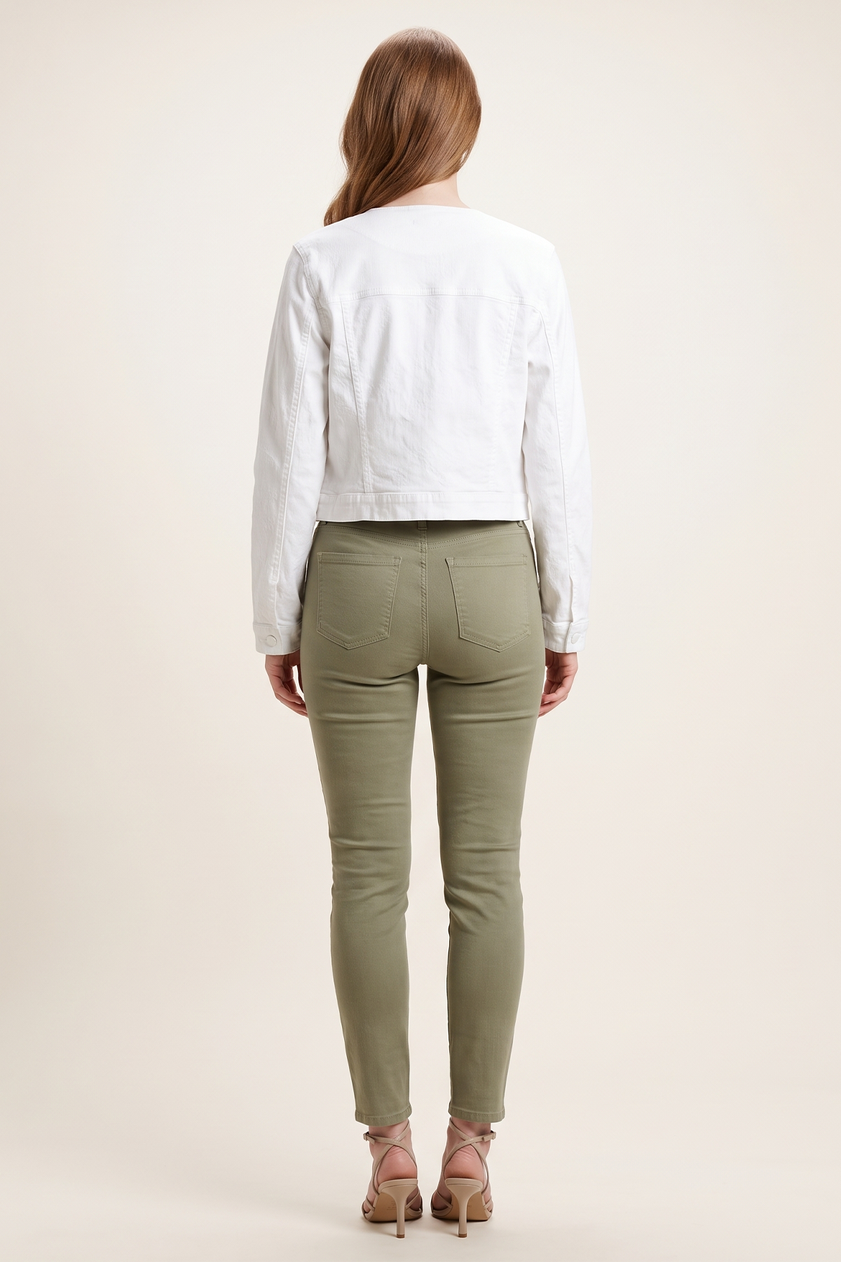 Chaqueta en Denim Blanco para Mujer
