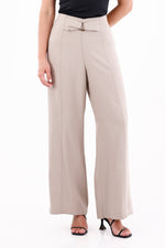 Pantalón Moño Adelante Caqui Para Mujer