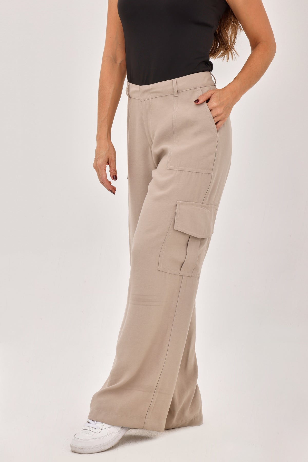 Pantalón Cargo Taupe Claro