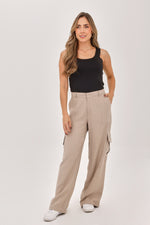 Pantalón Cargo Taupe Claro
