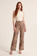 Pantalón en Rayón Café para Mujer