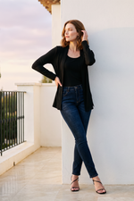 Cardigan Duo en Polilycra Negro para Mujer