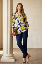 Blusa Manga 3/4 en Rayón Morada para Mujer