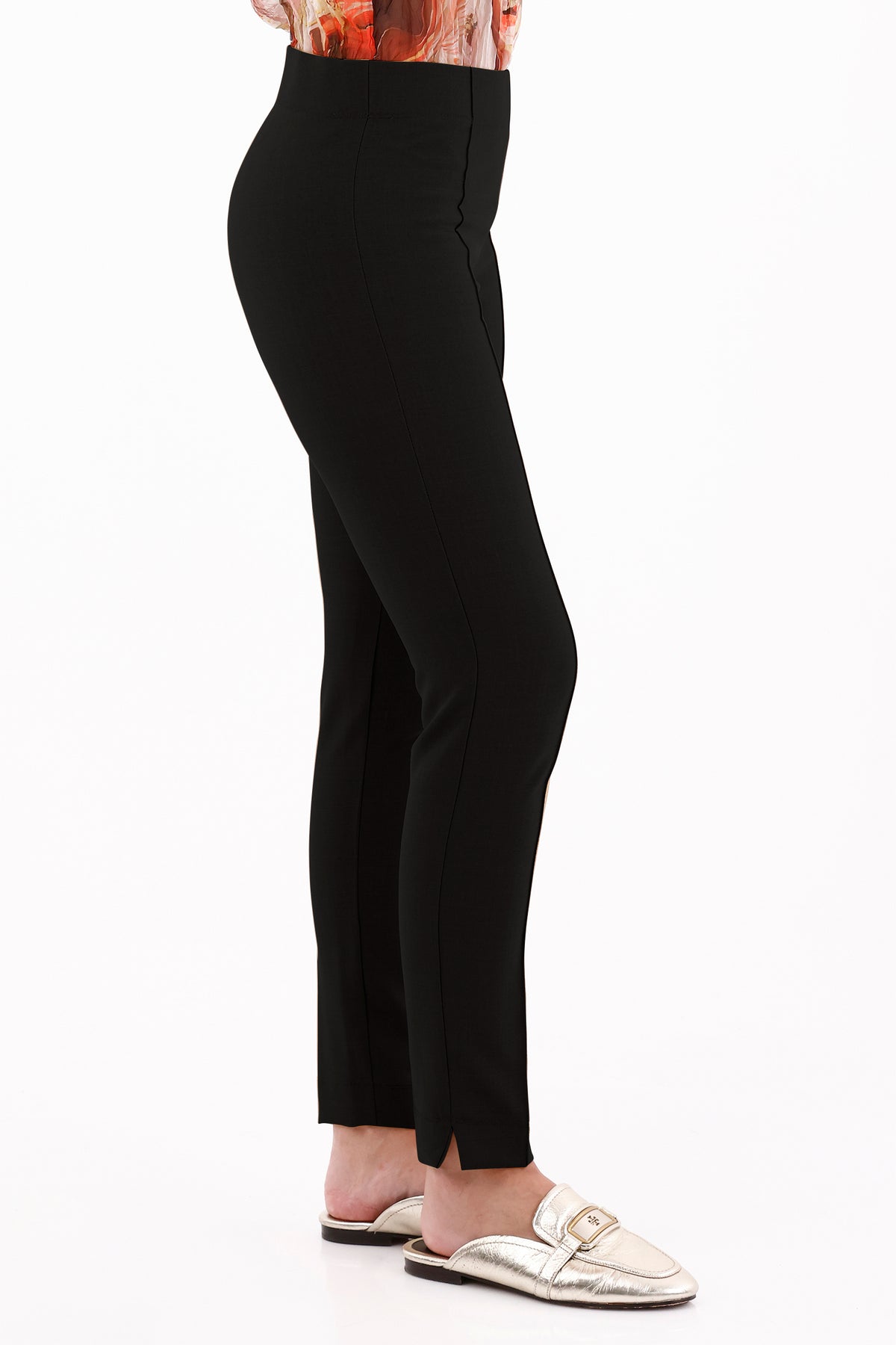 Pantalón Vena Pitillo Negro Para Mujer