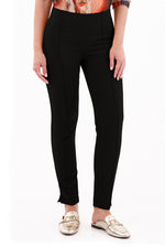 Pantalón Vena Pitillo Negro Para Mujer
