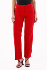 Pantalón Clásico Prada Rojo Para Mujer