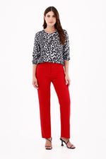 Pantalón Clásico Prada Rojo Para Mujer