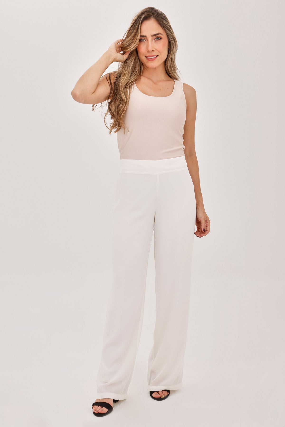 Pantalón Chifón Crudo