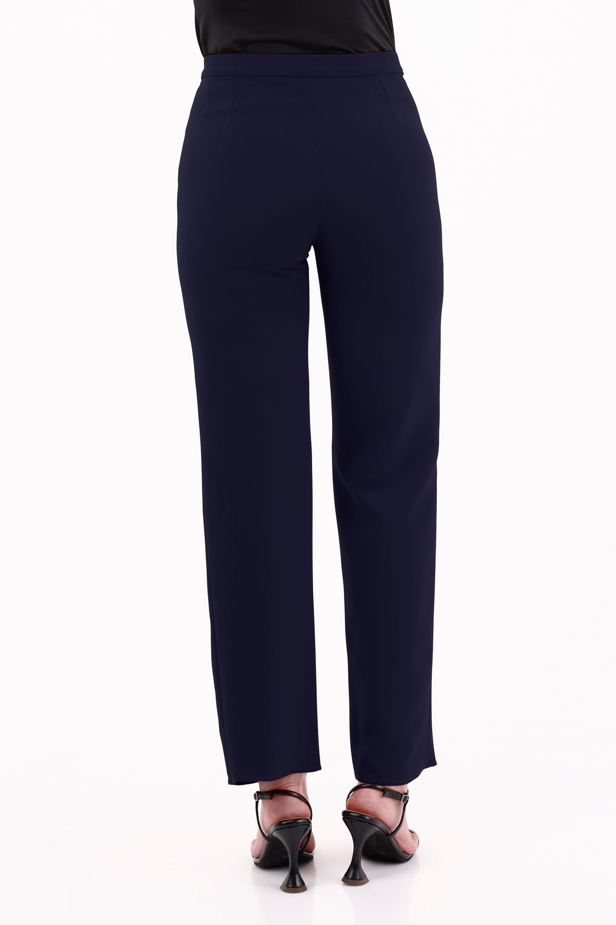 Pantalón Clásico Prada Azul Oscuro Para Mujer