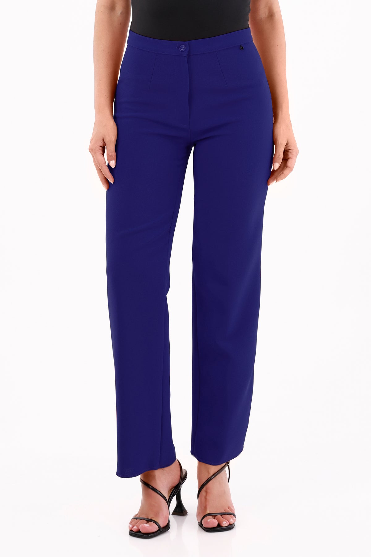 Pantalón Clásico Prada Azul Rey Para Mujer