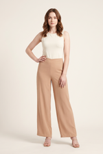 Pantalón en Chifón Camel para Mujer