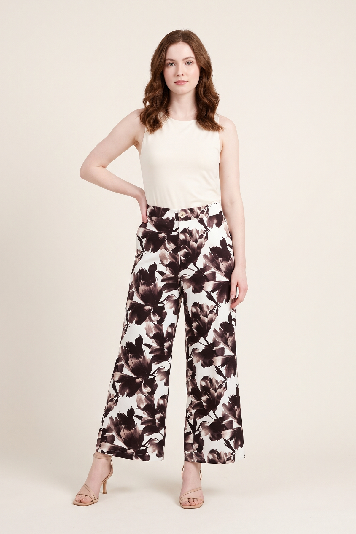 Pantalón en Rayón Café para Mujer