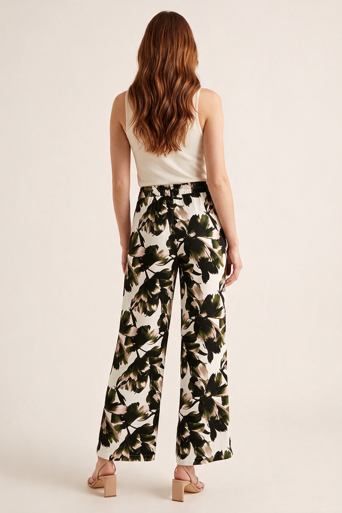 Pantalón en Rayón Verde para Mujer