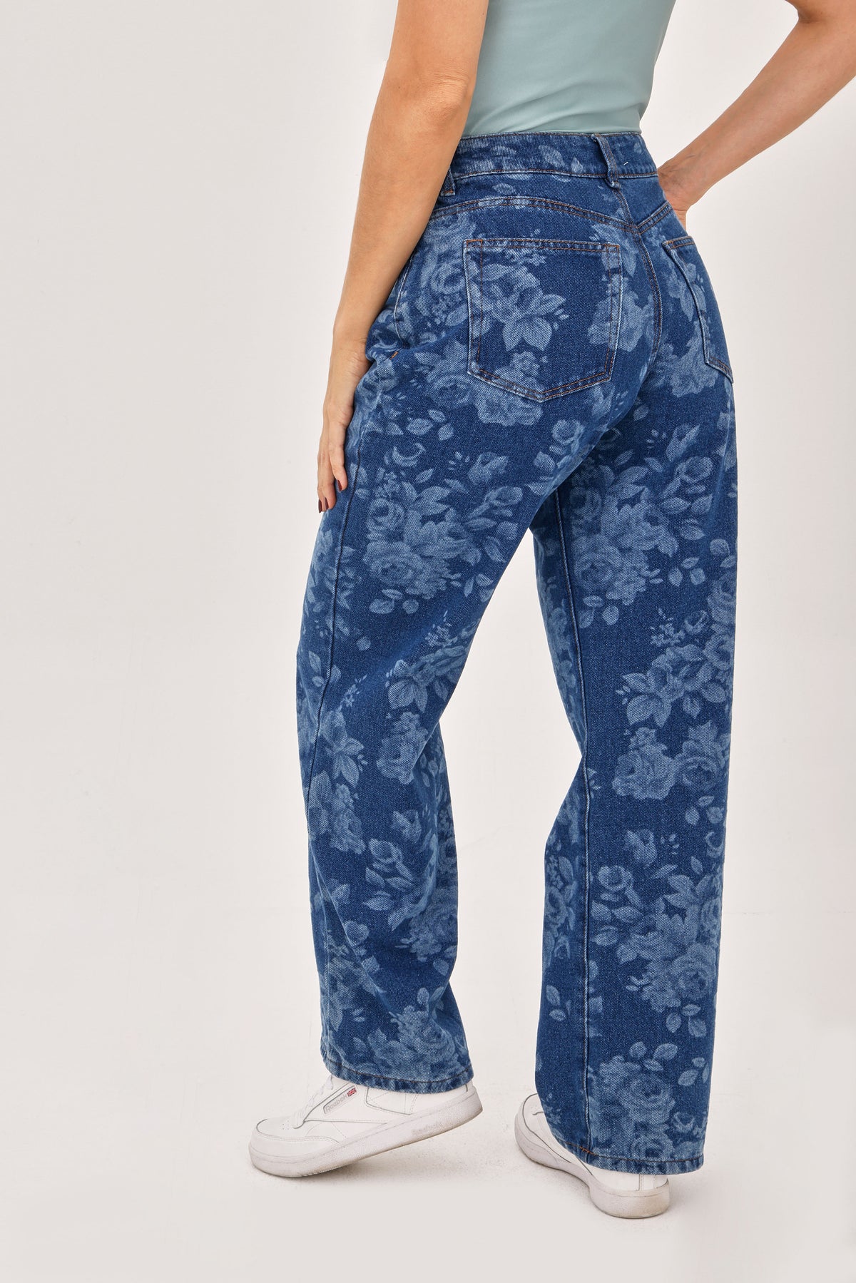 Jean Flores Azul Medio