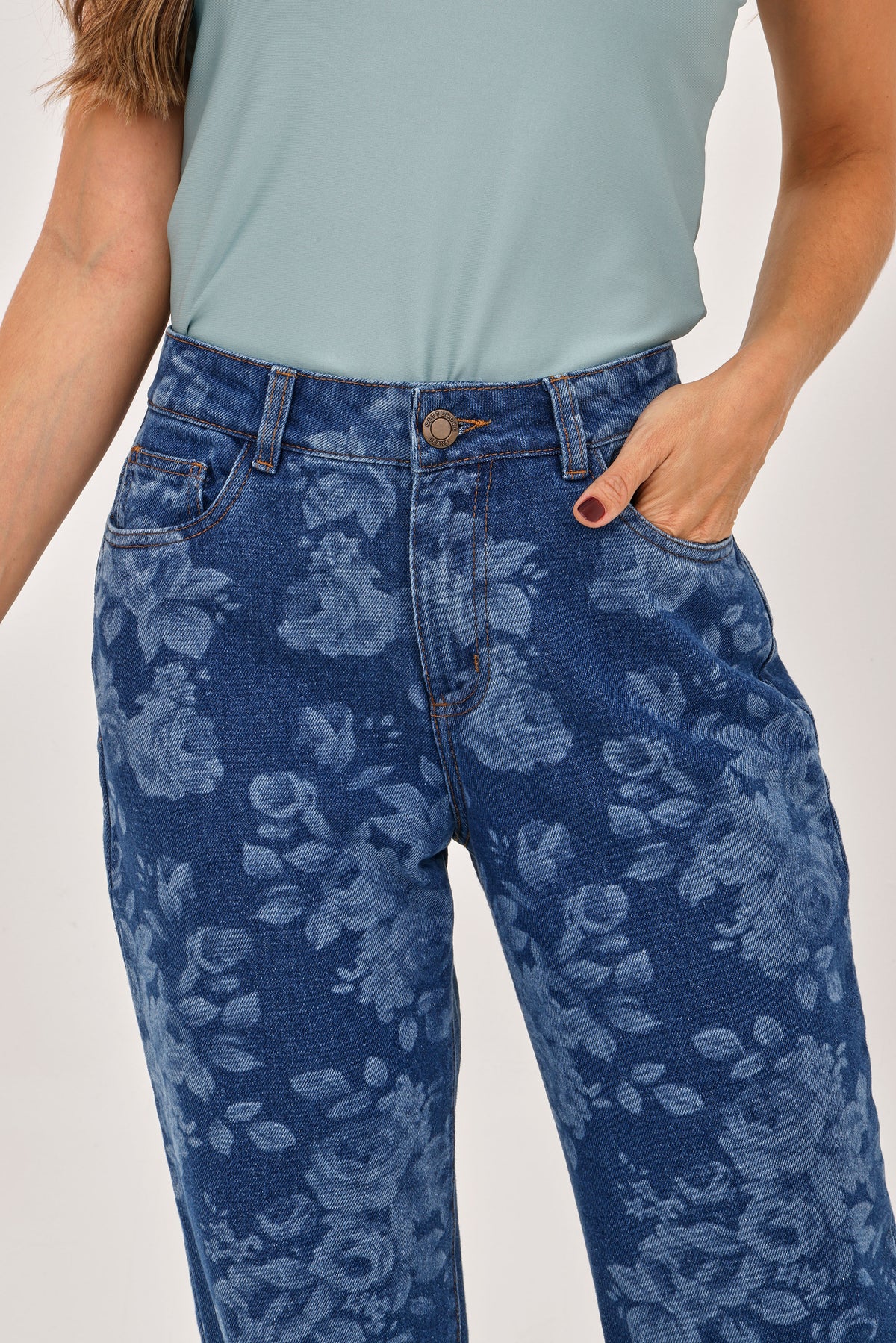 Jean Flores Azul Medio