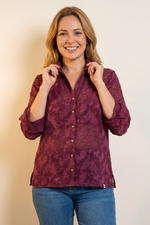 Blusa Vinotinto en Poliéster para Mujer